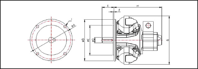 KHC氣動葫蘆氣動馬達（活塞式）尺寸