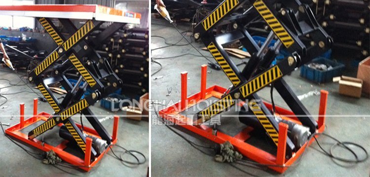 雙剪電動(dòng)升降平臺(tái)實(shí)物 雙剪電動(dòng)升降平臺(tái)實(shí)物