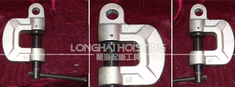 單眼螺旋鎖緊鋼板吊鉗圖片 單眼螺旋鎖緊鋼板吊鉗圖片