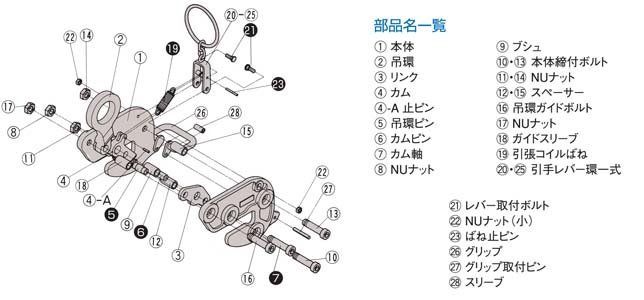 HA-110橫吊鋼板起重鉗圖片 HA-110橫吊鋼板起重鉗圖片