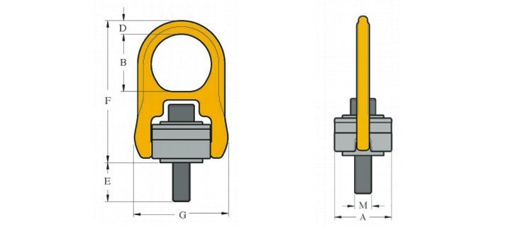 YOKE吊環螺絲8-203尺寸