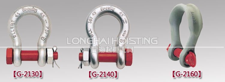 美國科索比弓型卸扣型號規格