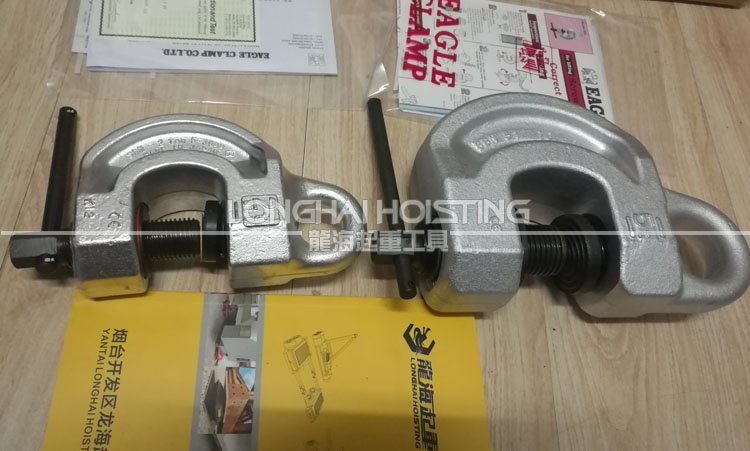 SBN鷹牌螺旋式鋼板吊鉗實(shí)物