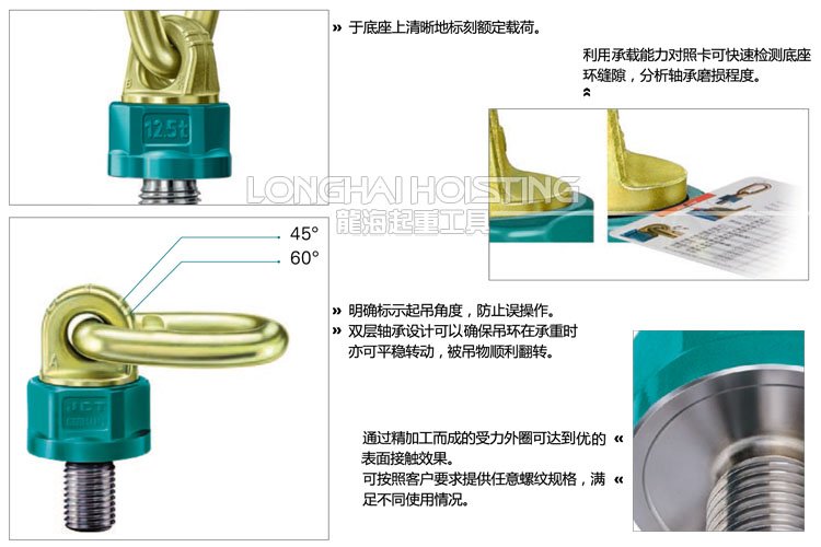 德國JDT旋轉(zhuǎn)吊環(huán)介紹 TP可旋轉(zhuǎn)吊點介紹